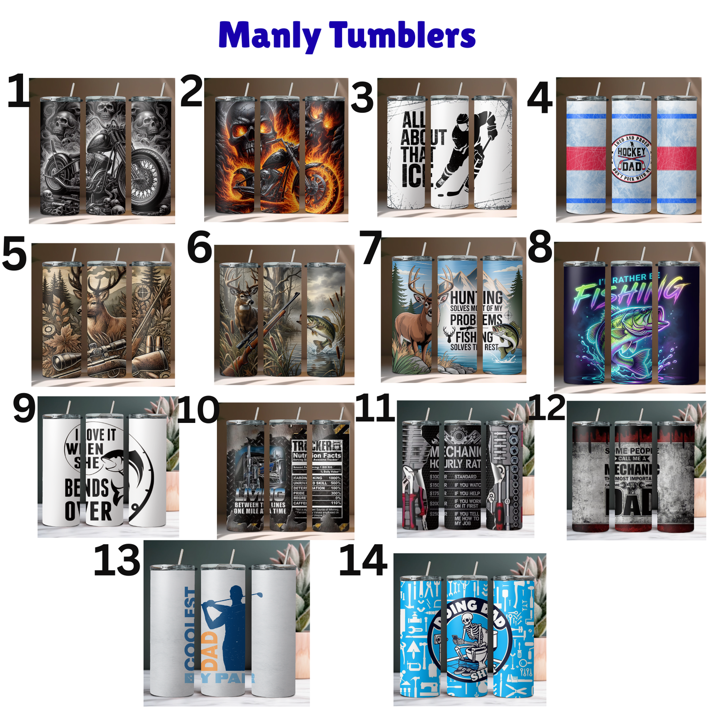 Manly Tumblers