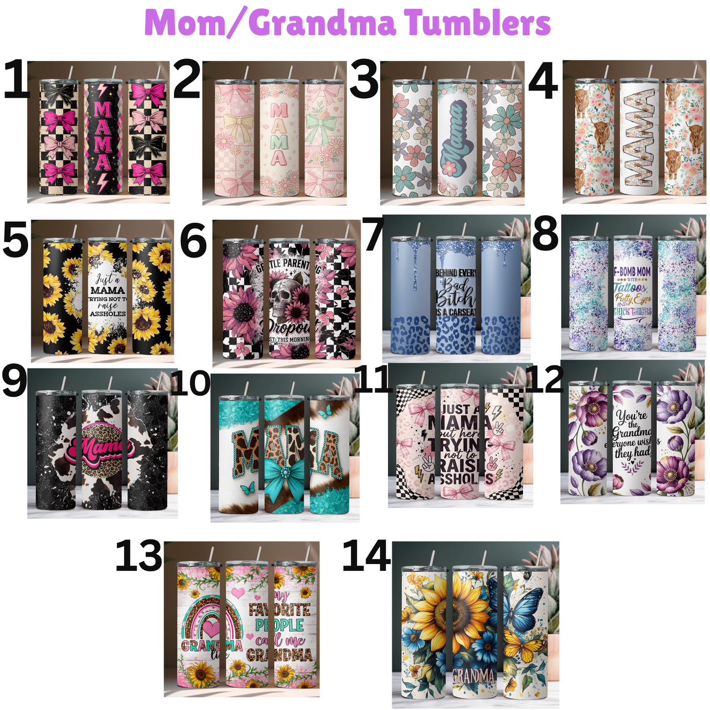 Mama / Grandma Tumblers
