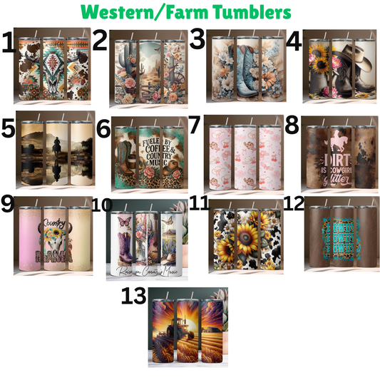 Western / Farm Tumblers
